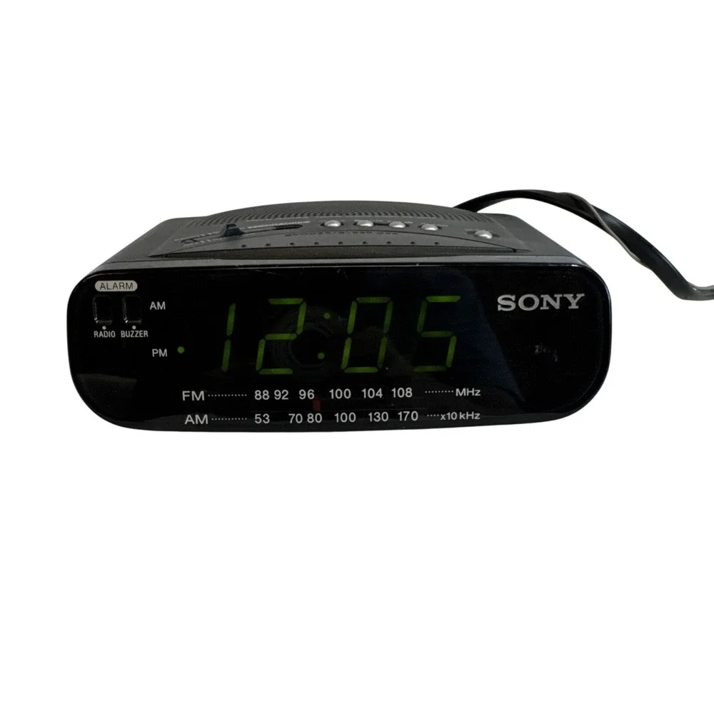 Sony Dream Machine FM/AM Clock Radio Alarm ICF-C212 Bedside Wake‎ Up